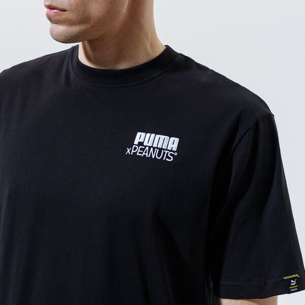 Vīriešu t krekli PUMA T-SHIRT PUMA X PEANUTS TEE 53061601 krāsa melna