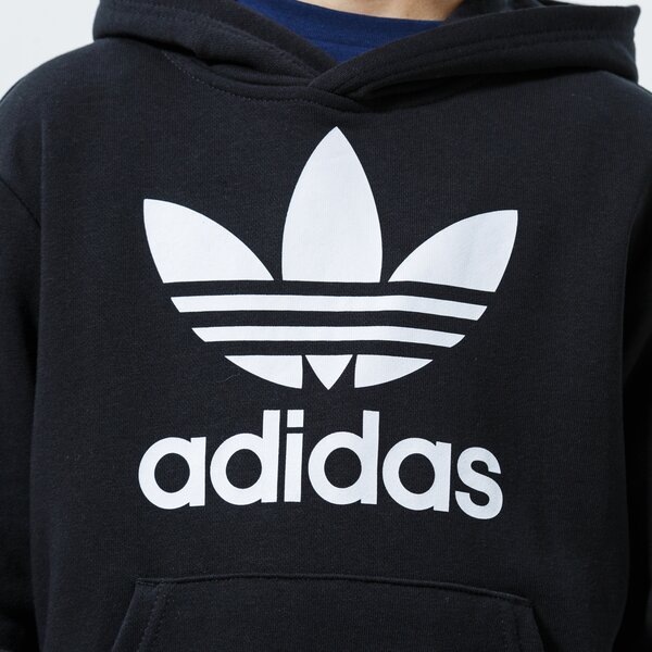 Džemperi bērniem ADIDAS TREFOIL HOODIE JUNIOR BOY dv2870 krāsa melna