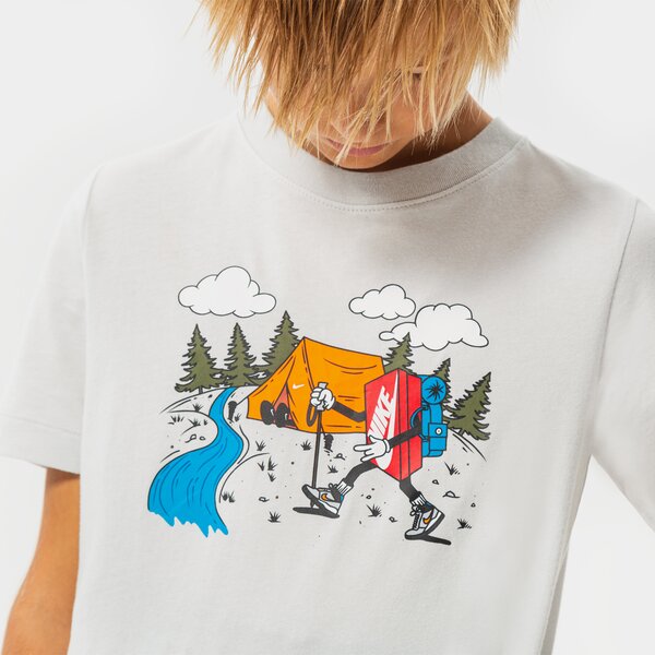 T krekli bērniem NIKE T-SHIRT B NSW TEE BOXY 1 BOY dq3854-025 krāsa pelēka