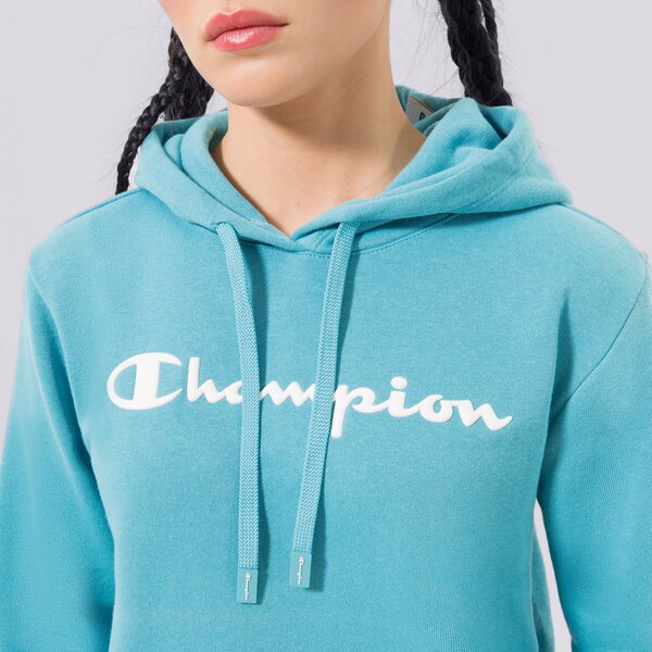 Sieviešu džemperis CHAMPION  DŽEMPERIS AR KAPUCI  HOODED SWEATSHIRT 115687bs157 krāsa zila