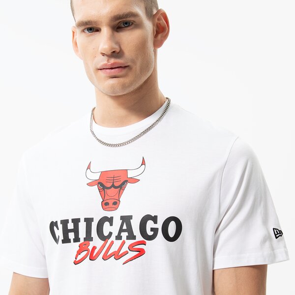 Vīriešu t krekli NEW ERA T-SHIRT NBA SCRIPT BULLS WHT CHICAGO BULLS WHIFDR 60284676 krāsa balta