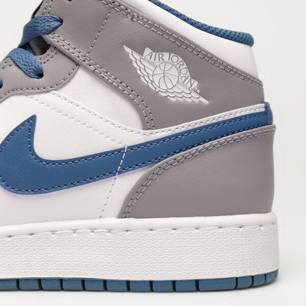 Sporta apavi bērniem AIR JORDAN 1 MID (GS) dq8423-014 krāsa pelēka