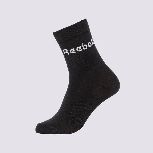 Sieviešu zeķes REEBOK ZEĶES ACT CORE MID CREW SOCK 3P gh0331 krāsa melna