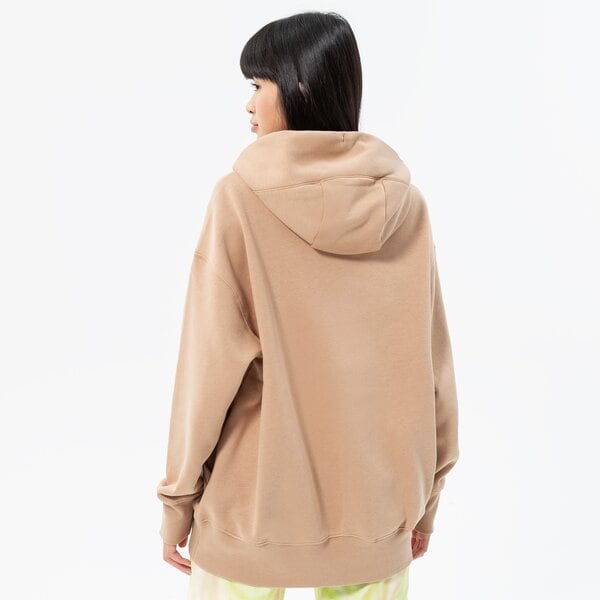 Sieviešu džemperis NIKE  DŽEMPERIS AR KAPUCI    W NSW STYLE FLC PO HOODIE OS dq5860-200 krāsa bēša