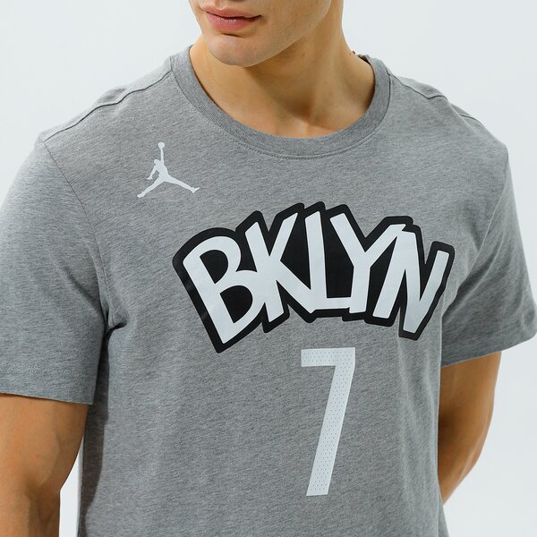 Vīriešu t krekli NIKE T-SHIRT NETS STATEMENT EDITION NBA cv9962-064 krāsa pelēka