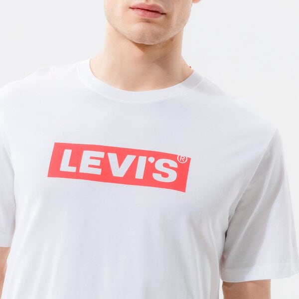 Vīriešu t krekli LEVI'S T-SHIRT BOXTAB T 16143-0181 krāsa balta