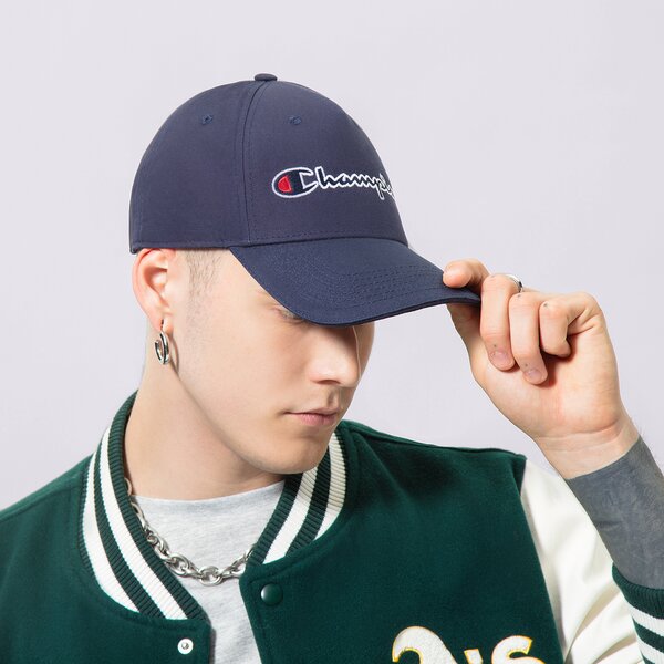 Vīriešu cepure ar nagu CHAMPION CEPURE BASEBALL CAP 800712bs538 krāsa tumši zila