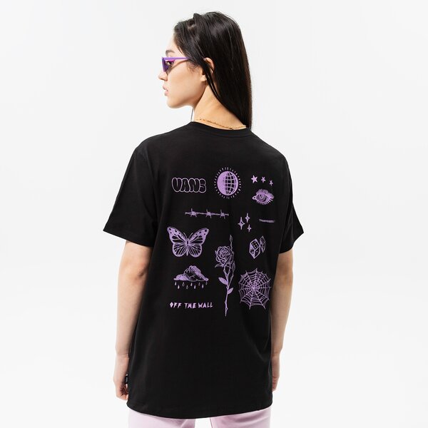 Krekli sievietēm VANS T-SHIRT DISCHORD BFF SS vn0a7tn2blk1 krāsa melna