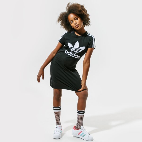 Bērnu šorti un kleitas ADIDAS KLEITA ADICOLOR SPORTA KOSTIMSS GIRL fm5653 krāsa melna