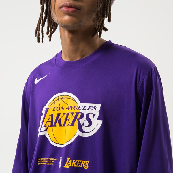 Vīriešu t krekli NIKE T-SHIRT LAL M NK DF LS TOP PREGM NBA dn4615-504 krāsa violeta