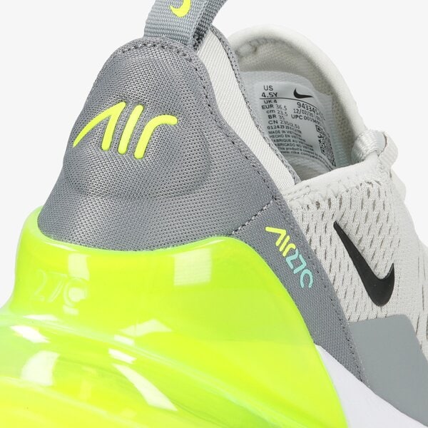 Sporta apavi bērniem NIKE AIR MAX 270 943345-030 krāsa pelēka