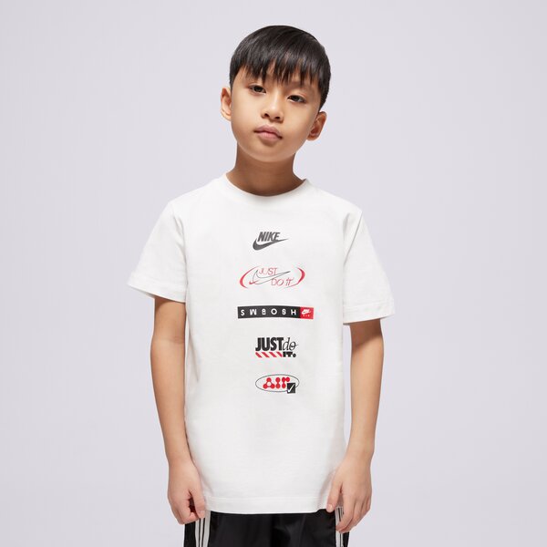 T krekli bērniem NIKE T-SHIRT K NSW TEE LOGOS BOY hm5662-100 krāsa balta