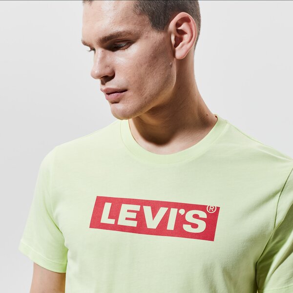 Vīriešu t krekli LEVI'S T-SHIRT BOXTAB GRAPHIC TEE 85785-0032 krāsa zaļa
