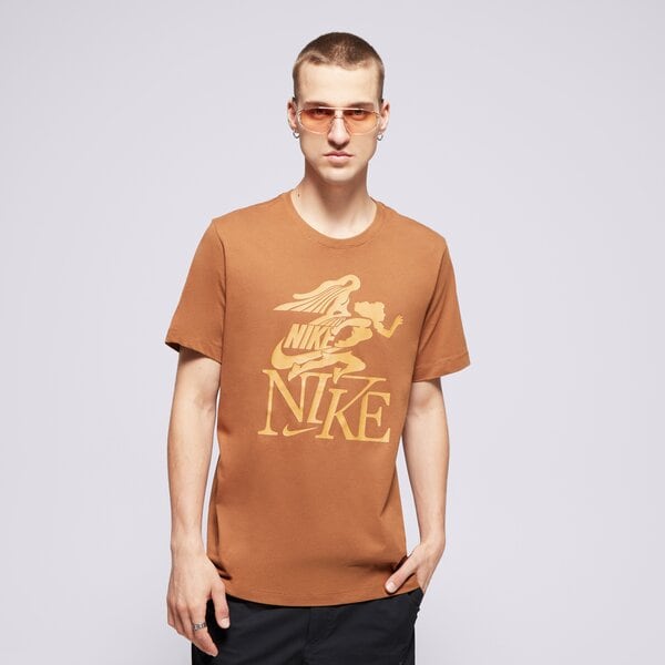 Vīriešu t krekli NIKE T-SHIRT M NSW TEE CLUB SSNL LBR fz7985-281 krāsa brūna