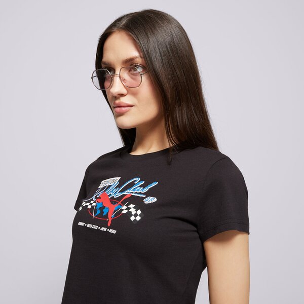 Krekli sievietēm PUMA T-SHIRT MOTO BABY TEE 631502 01 krāsa melna
