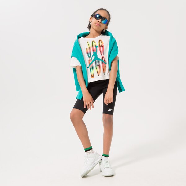 T krekli bērniem JORDAN T-SHIRT MJ MVP STACK GIRL 45b804-782 krāsa balta