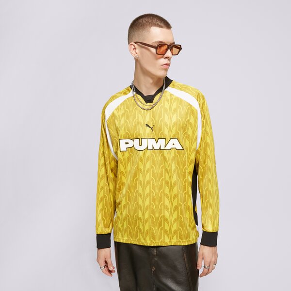 Vīriešu t krekli PUMA T-SHIRT FOOTBALL JERSEY LONGSLEEVE 627543 41 krāsa dzeltena