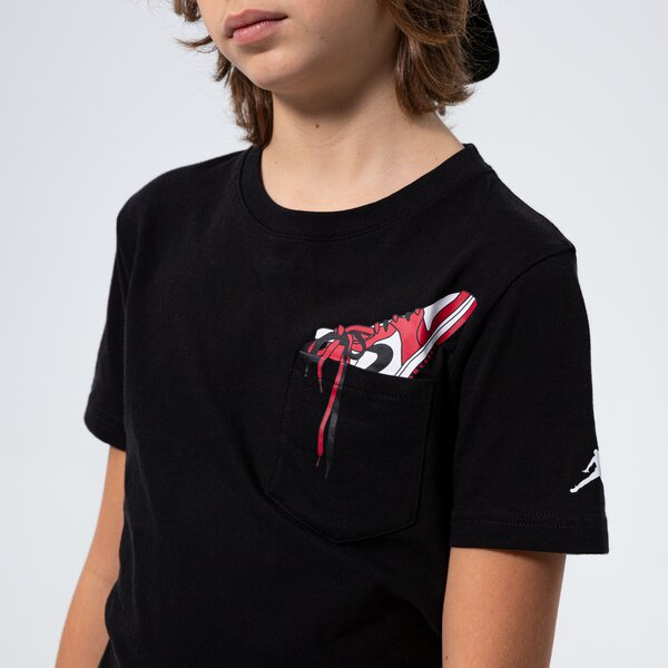 T krekli bērniem JORDAN T-SHIRT AJ1 POCKET PLAY BOY 95b092023 krāsa melna
