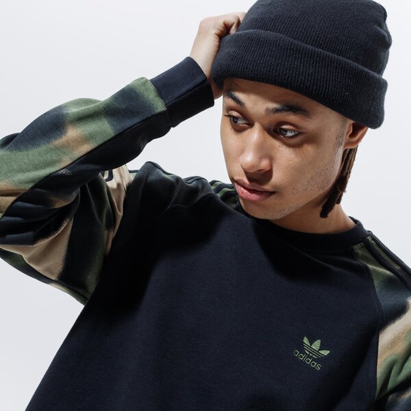 Vīriešu džemperis ADIDAS DŽEMPERIS CAMO CREW gn1858 krāsa melna