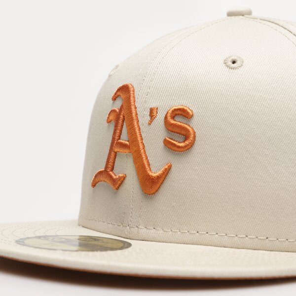 Vīriešu cepure ar nagu NEW ERA CEPURE LE 5950 ATHLETICS OAKLAND ATHLETICS 60358160 krāsa bēša