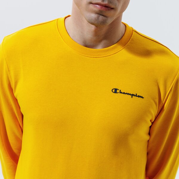 Vīriešu džemperis CHAMPION DŽEMPERIS CREWNECK SWEATSHIRT 214151ys058 krāsa dzeltena