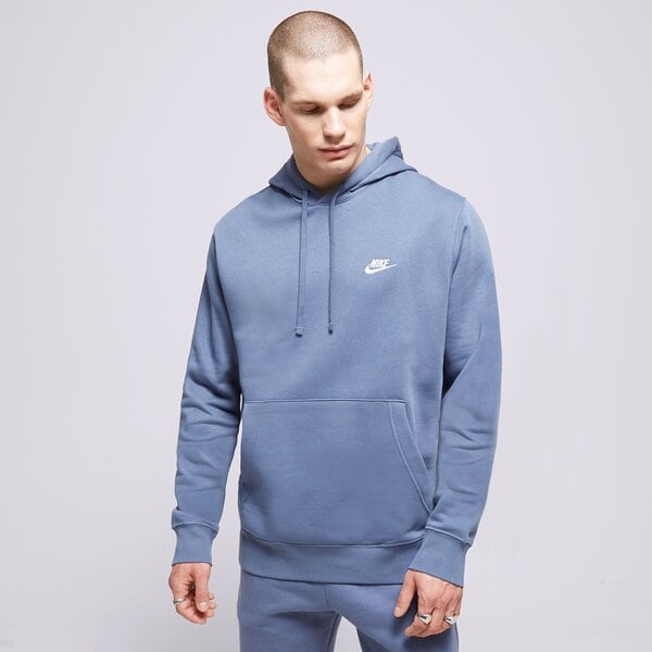 Vīriešu džemperis NIKE  DŽEMPERIS AR KAPUCI  SPORTSWEAR CLUB FLEECE bv2654-491 krāsa zila