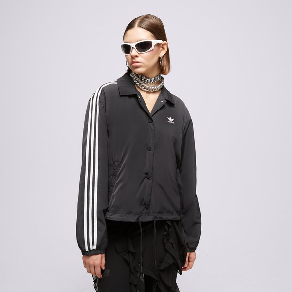 Sieviešu jaka ADIDAS JAKA COACH JACKET ic5478 krāsa melna