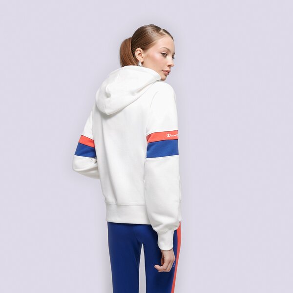 Sieviešu džemperis CHAMPION  DŽEMPERIS AR KAPUCI  HOODED SWEATSHIRT 116222ww001 krāsa balta