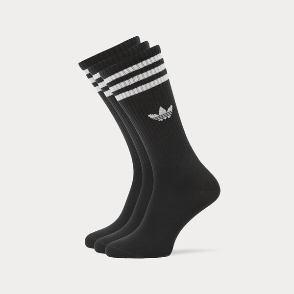 Sieviešu zeķes ADIDAS ZEĶES 3-PACK SOLID SOCKS HIGH CREW il5015 krāsa melna