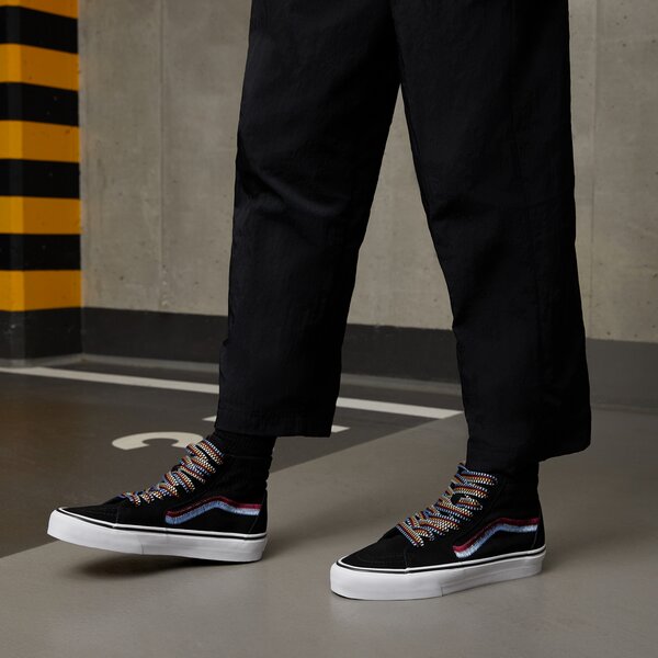 Sporta apavi sievietēm VANS SK8-HI TAPERED vn0009qpbma1 krāsa melna