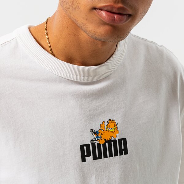 Vīriešu t krekli PUMA T-SHIRT PUMA X GARFIELD GRAPHIC TEE 534433 02 krāsa balta