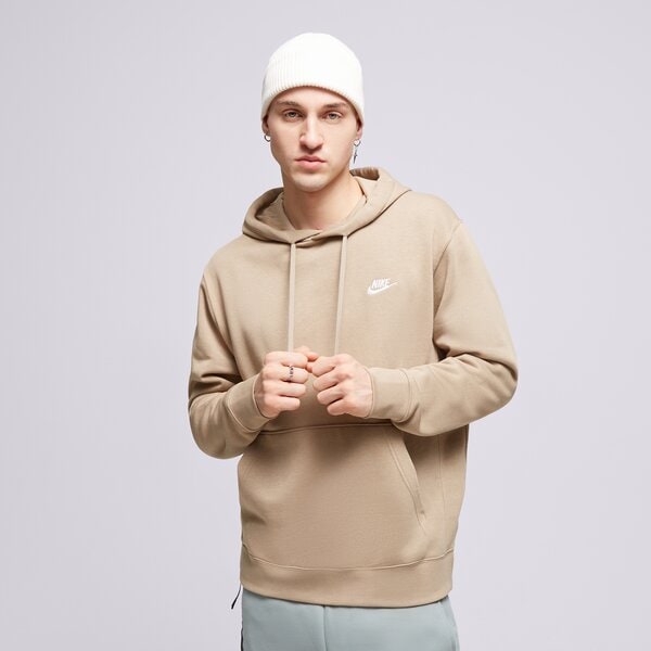 Vīriešu džemperis NIKE  DŽEMPERIS AR KAPUCI    NIKE SPORTSWEAR CLUB FLEECE bv2654-247 krāsa bēša