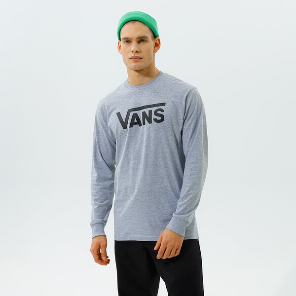 Vīriešu t krekli VANS T-SHIRT VANS CLASSIC LS vn000k6hatj1 krāsa pelēka