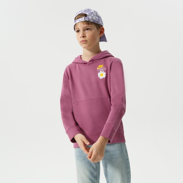 Džemperi bērniem NIKE  DŽEMPERIS AR KAPUCI  B   NSW HBR STMNT HOODED PO BOY dm8092-507 krāsa violeta