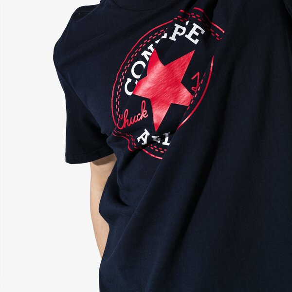 Vīriešu t krekli CONVERSE T-SHIRT SS CHUCK PATCH TEE 10007887-a02 krāsa tumši zila