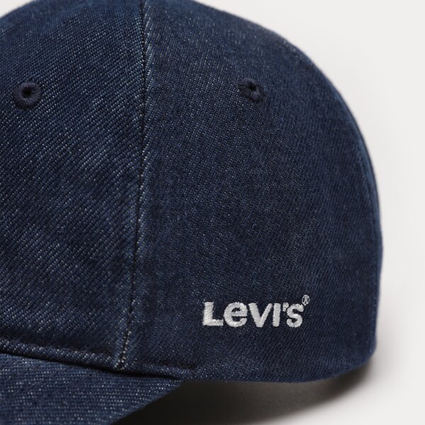 Sieviešu cepure ar nagu LEVI'S CEPURE ESSENTIAL CAP d75890004 krāsa zila