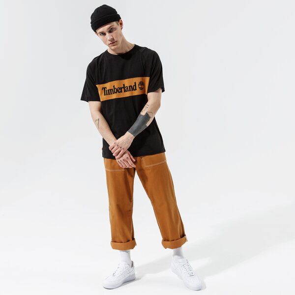 Vīriešu t krekli TIMBERLAND T-SHIRT YC SS CUT & SEW TEE tb0a22k40011 krāsa melna