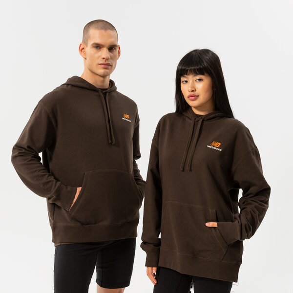 Vīriešu džemperis NEW BALANCE  DŽEMPERIS AR KAPUCI  NB ESSENTIALS UNI-SSENTIAL ut21500rhe krāsa brūna