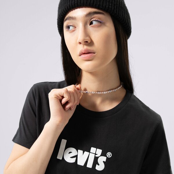 Krekli sievietēm LEVI'S T-SHIRT GRAPHIC TEES 17369-1756 krāsa melna