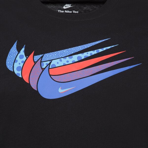 Vīriešu t krekli NIKE T SHIRT SPORTSWEAR SWOOSH dn5243-010 krāsa melna
