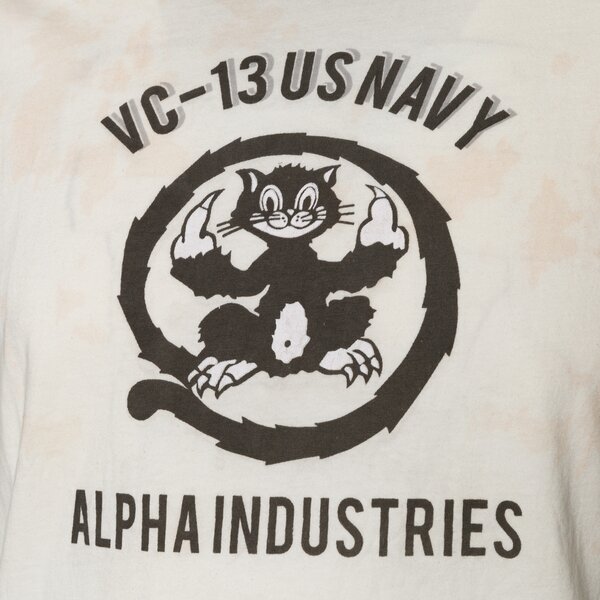 Vīriešu t krekli ALPHA INDUSTRIES T-SHIRT USN CAT T 106517650 krāsa balta
