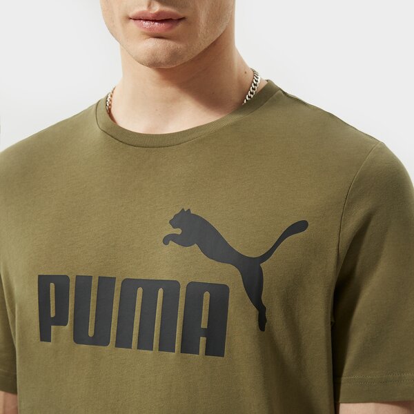 Vīriešu t krekli PUMA T-SHIRT ESS LOGO TEE 58666732 krāsa haki