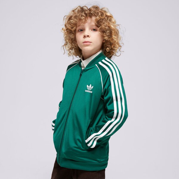 Džemperi bērniem ADIDAS DŽEMPERIS SST TRACK TOP BOY in8477 krāsa zaļa