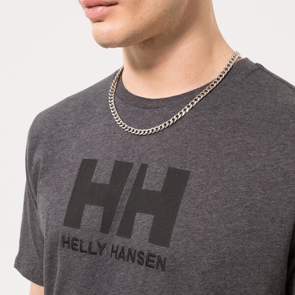 Vīriešu t krekli HELLY HANSEN T-SHIRT HH LOGO T-SHIRT 33979982 krāsa pelēka