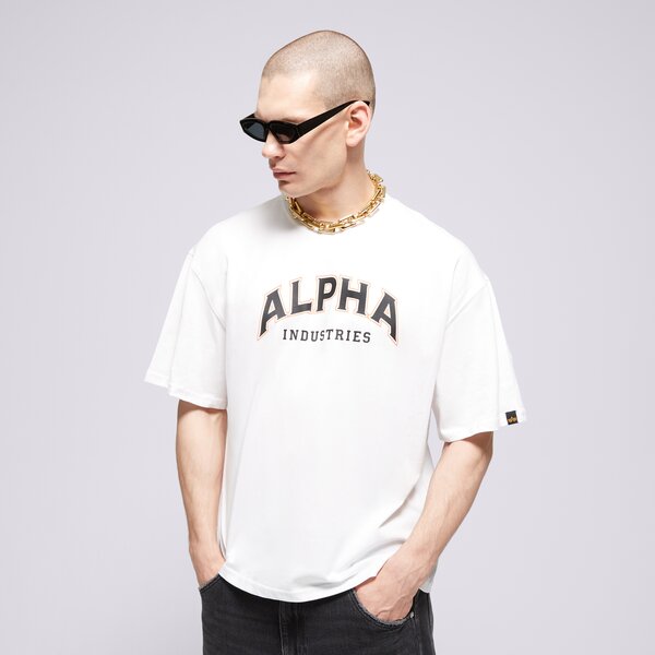 Vīriešu t krekli ALPHA INDUSTRIES T-SHIRT COLLEGE T 14650109 krāsa balta