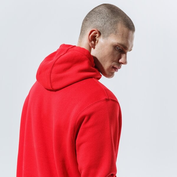 Vīriešu džemperis NIKE  DŽEMPERIS AR KAPUCI  SPORTSWEAR CLUB FLEECE bv2973-657 krāsa sarkana
