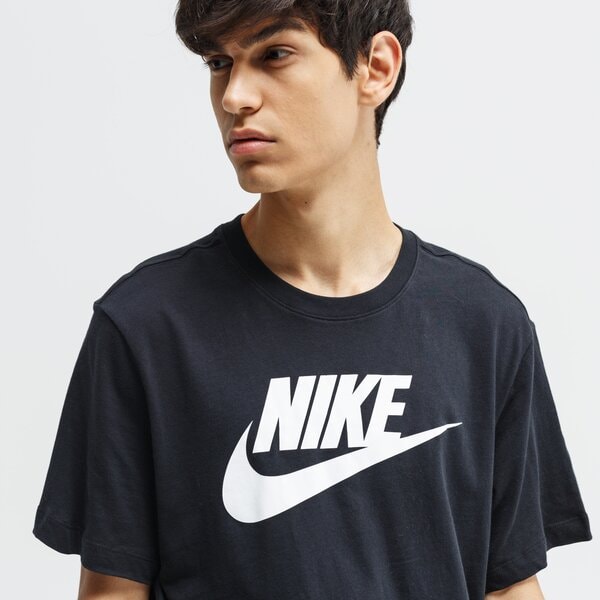 Vīriešu t krekli NIKE T-SHIRT SS M NSW TEE ICON FUTURA ar5004-010 krāsa melna
