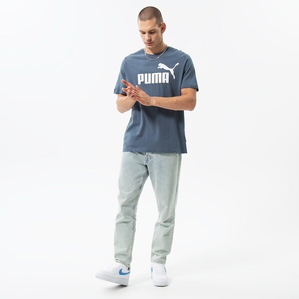 Vīriešu t krekli PUMA T-KREKLS ESS LOGO TEE (S) 586667 10 krāsa tumši zila