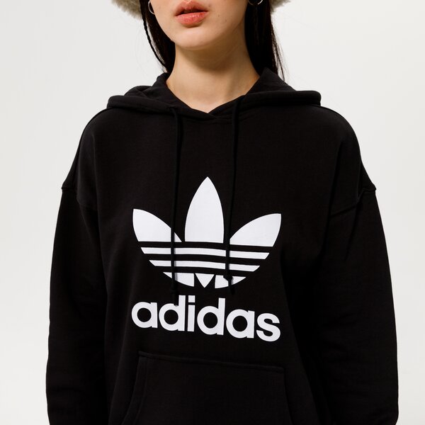 Sieviešu džemperis ADIDAS  DŽEMPERIS AR KAPUCI  TRF HOODIE fm3307 krāsa melna