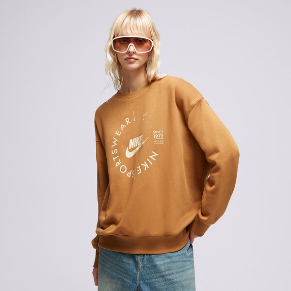 Sieviešu džemperis NIKE DŽEMPERIS UTILITY CREW AL'BRWN SWEATSHIRT fd4234-270 krāsa brūna